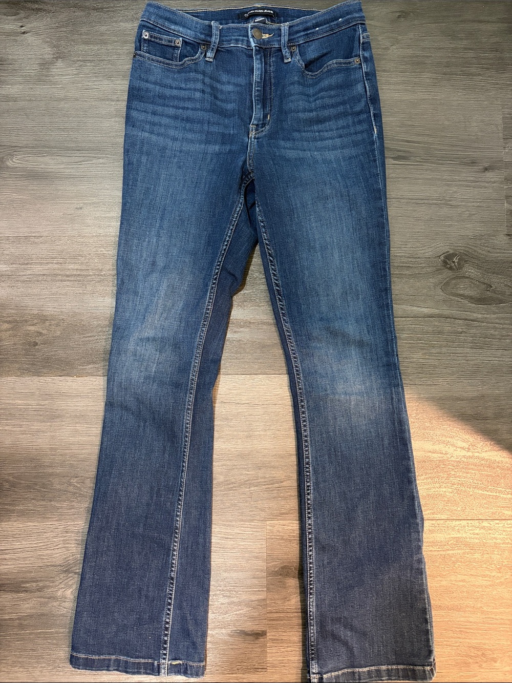 Calvin Klein Jeans Women's Medium Blue Flare Jeans